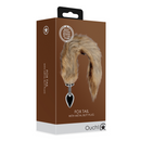 Queue de renard avec plug anal en métal - Marron