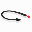 Plug Anal en Silicone Queue de Diable - Noir/Rouge