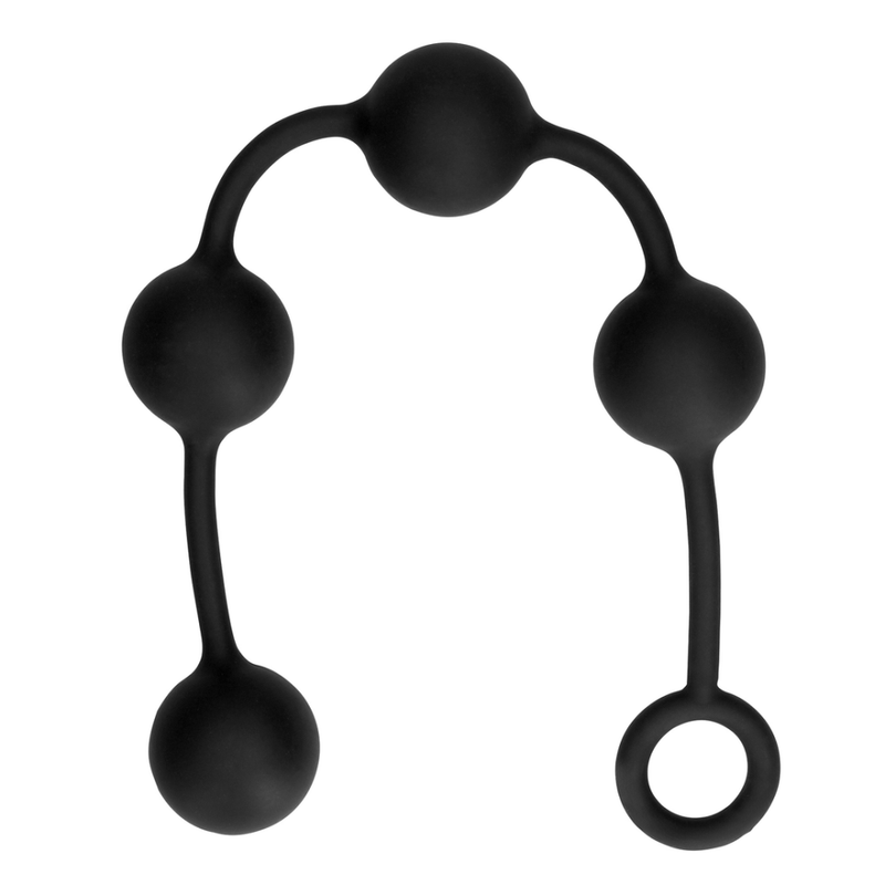 Billes Anales en Silicone - Grandes - Noires