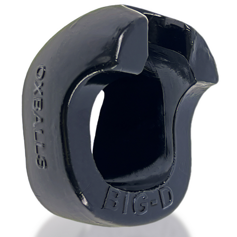 Big-D - Cockring Bigger Bulge avec Grip pour le Pénis - Noir