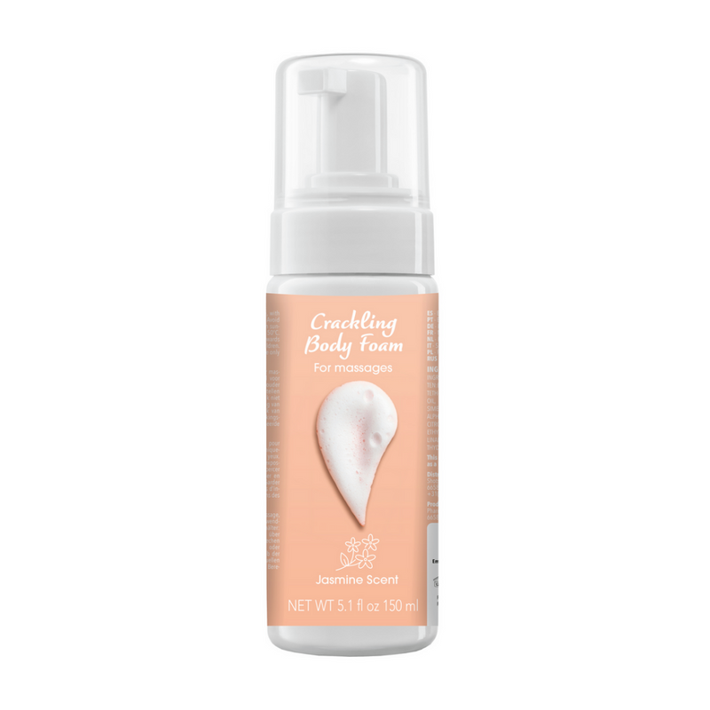 Crackling Body Foam for Massages - Jasmine - 5.1 fl oz / 150 ml