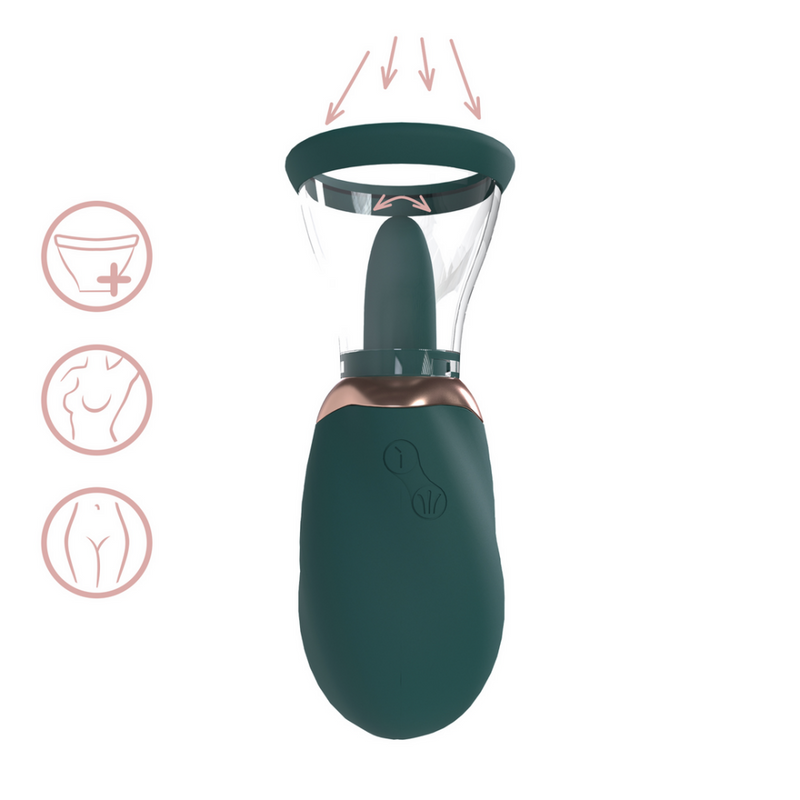 Boost - Tirelire rechargeable pour vulve et seins - Vert forêt