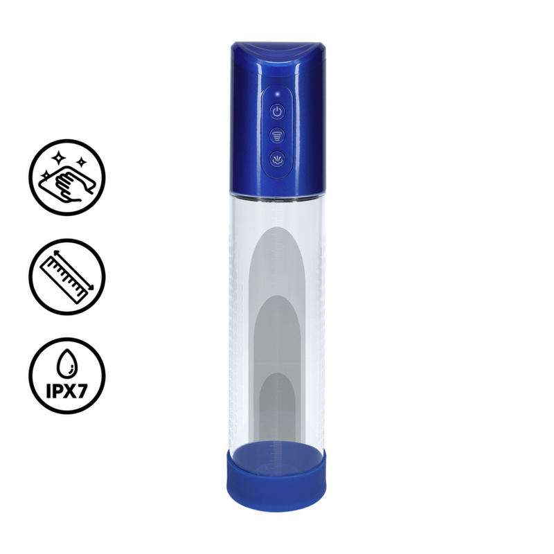 HyperPump - Pompe à pénis rechargeable - Bleu métallique