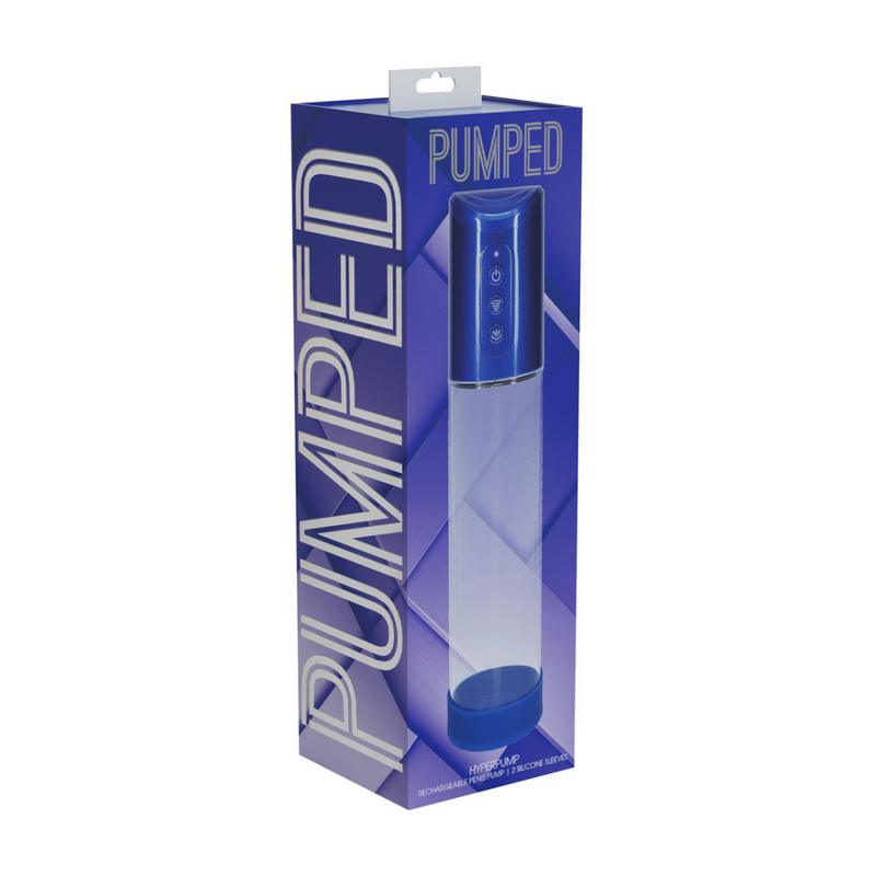 HyperPump - Pompe à pénis rechargeable - Bleu métallique