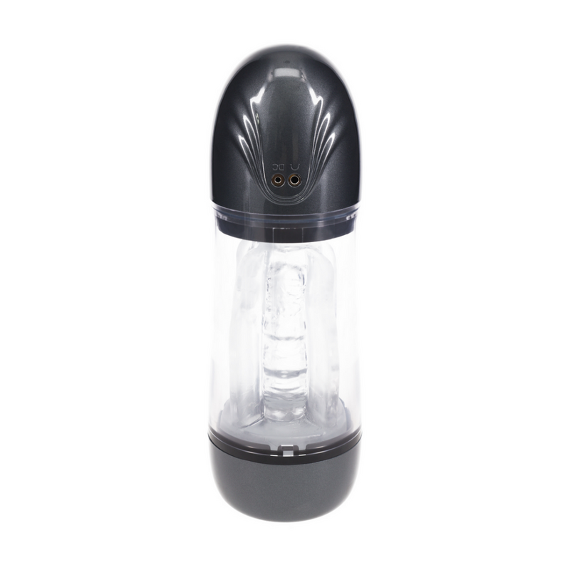 SonicPull - Suction and Vibration Masturbator Pump - Multimedia Enhanced - Gun Metal