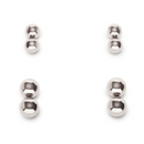 Orbes Magnétiques - Set de 4 Paires - Argent
