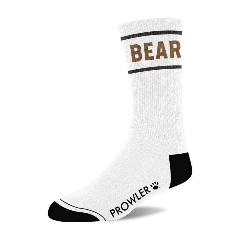 Bear Socks - White/Brown