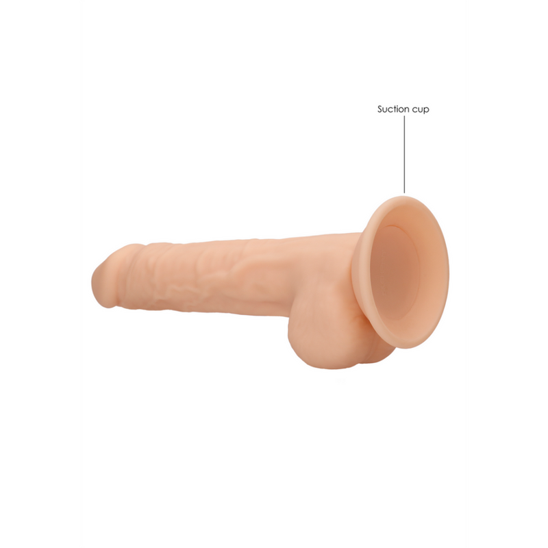 Dildo en silicone avec boules - 9 / 24 cm