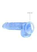 Dildo réaliste avec boules - 6 / 15 cm