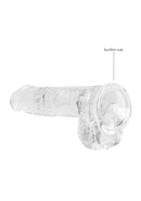Dildo réaliste avec boules - 6 / 15 cm