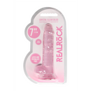 Dildo réaliste avec boules - 7 / 18 cm