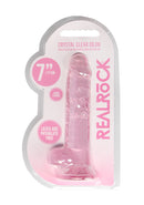 Dildo réaliste avec boules - 7 / 18 cm