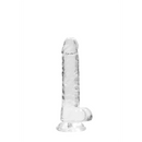 Dildo réaliste avec boules - 7 / 18 cm