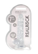 Dildo réaliste avec boules - 7 / 18 cm