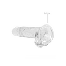 Dildo réaliste avec boules - 7 / 18 cm