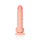 Dildo courbe réaliste avec boules et ventouse - 8 / 20,5 cm