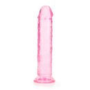 Dildo réaliste droit avec ventouse - 7'' / 18