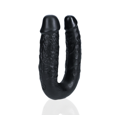 Dildo double en U 5 / 12,7 cm - Noir