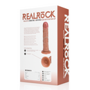 Vibromasseur et Cock Courbé Régulier - 8 / 20,5 cm - Beige