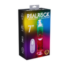 LED Vibrating Straight Cock - 7 / 18 cm - Transparent