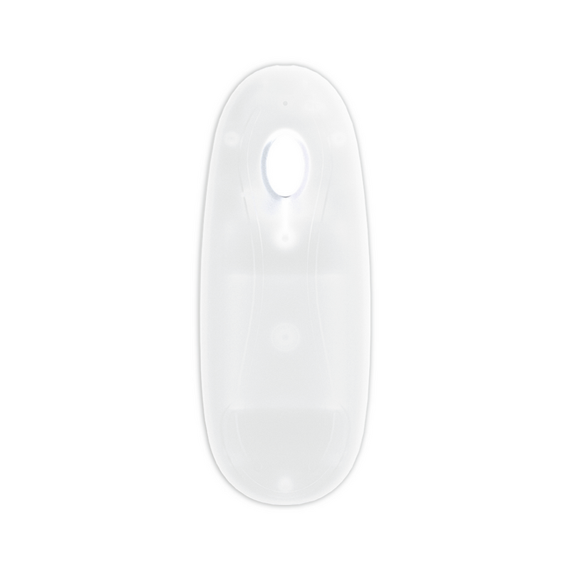 LED Vibrating Straight Cock with Balls - 8 / 20 cm - Transparent