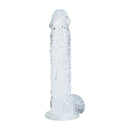 Dildo réaliste avec testicules - 5 / 12,7 cm - Transparent