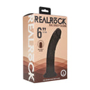 Dildo réaliste courbé en silicone à double densité avec ventouse - 6 / 15,5 cm - Noir