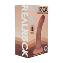 Dildo réaliste courbé en silicone à double densité avec ventouse - 6 / 15,5 cm - Tan