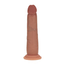 Dildo en silicone réaliste à double densité avec peau glissante - 7 / 18,5 cm - Tan