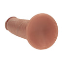 Dildo en silicone réaliste à double densité avec peau glissante - 8 / 20,5 cm - Tan