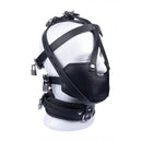 Masque en cuir - Noir