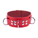 Collier en cuir ultra - Rouge