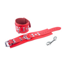 Menottes en cuir ultra - Rouge