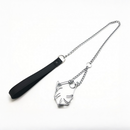 Laisse avec collier pour pénis - Noir/Argent