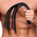 Martinet avec cordes en cuir - 43 cm - Noir