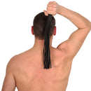 Martinet avec cordes en cuir - 43 cm - Noir