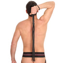 Martinet en bois avec cordes en cuir - 75 cm - Noir