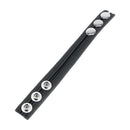Cockring en cuir ajustable - Noir