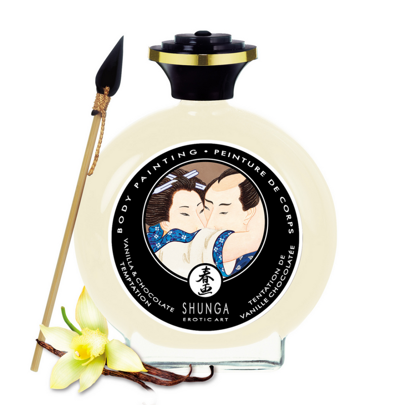 Peinture Corporelle Comestible - Tentations Vanille et Chocolat - 3,5 fl oz / 100 ml