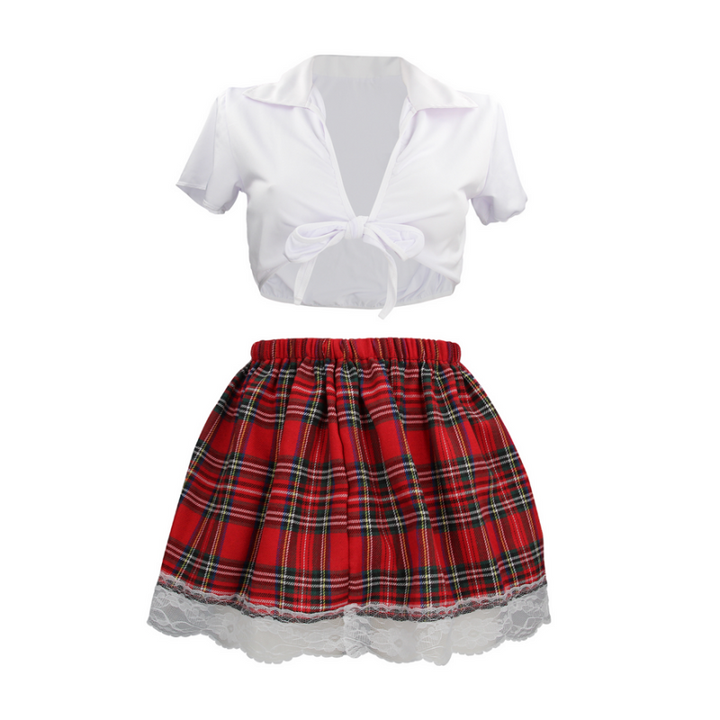 Costume de collégienne - S/M - Blanc