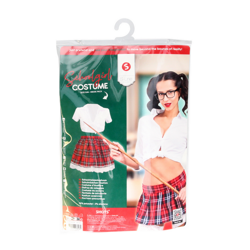 Costume de collégienne - S/M - Blanc