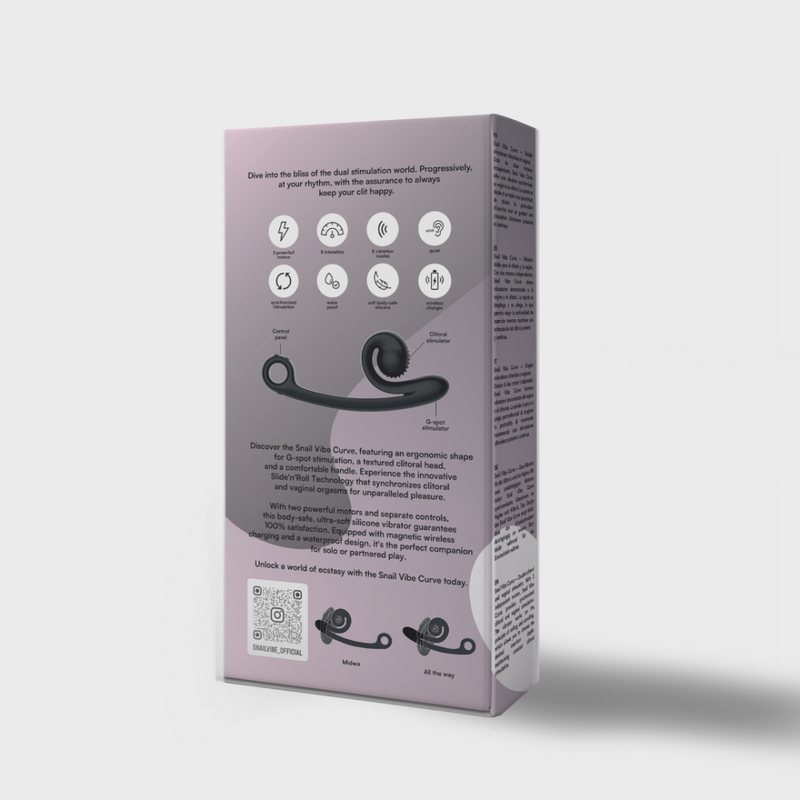 Snail Vibe - Vibrateur Curve - Noir