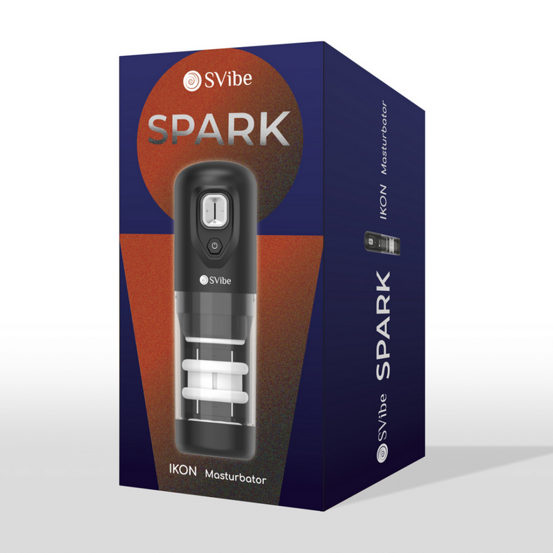 Ikon SPARK - Masturbateur à propulsion et rotation - Transparent