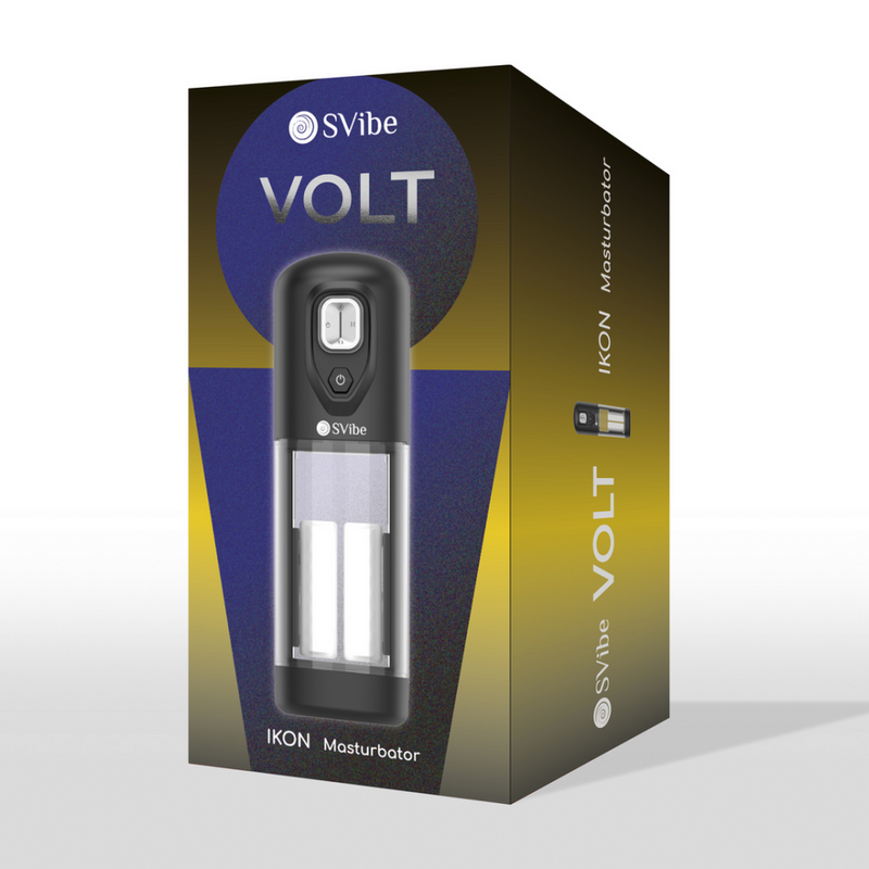 Ikon VOLT - Masturbateur chauffant vibrant transparent