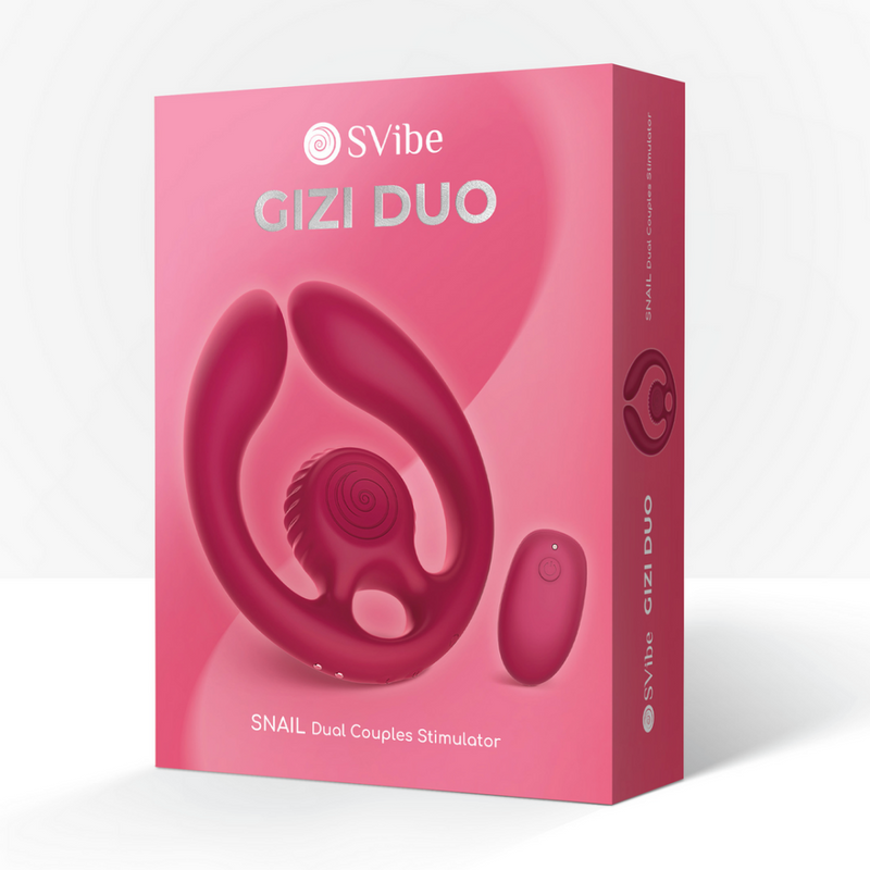 GIZI Duo - Estimulador Doble para Parejas - Burdeos
