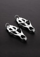 2 Squeezer Teaser Clover Nipple Clamps avec Anneau