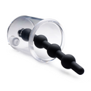 Cylindre Rosebud avec perles anales en silicone