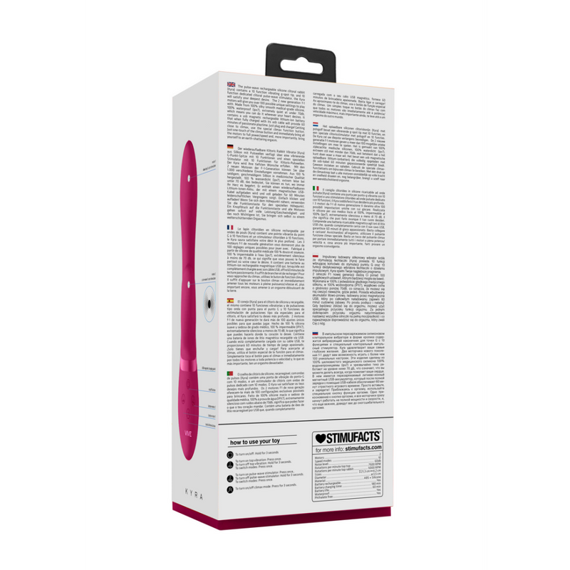 Kyra - Pulse Clitoral Rabbit - Rose