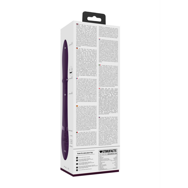 Halo - Anneau Rabbit Vibrateur - Violet