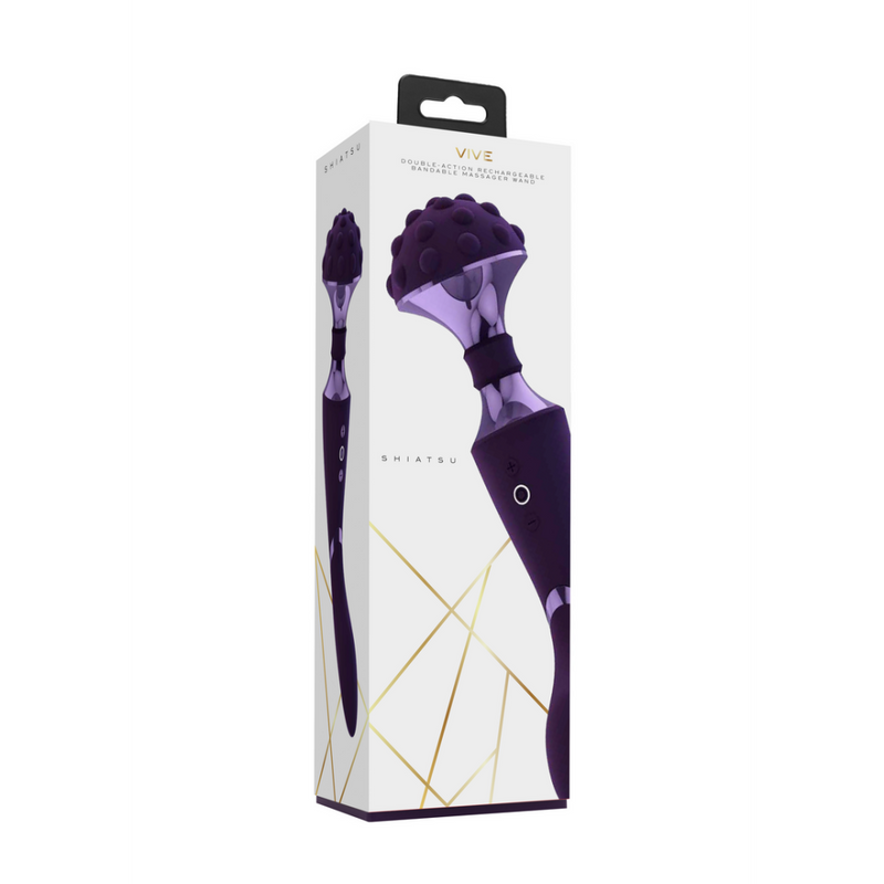 Shiatsu - Bendable Massager Wand - Purple